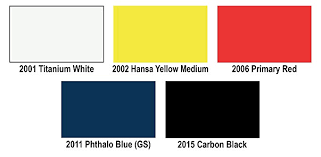2039 Acrylic Colors Primary Colors
