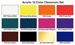 2039 Acrylic Colors Classroom 12 colors
